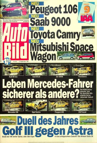 Deckblatt Auto Bild (36/1991)
